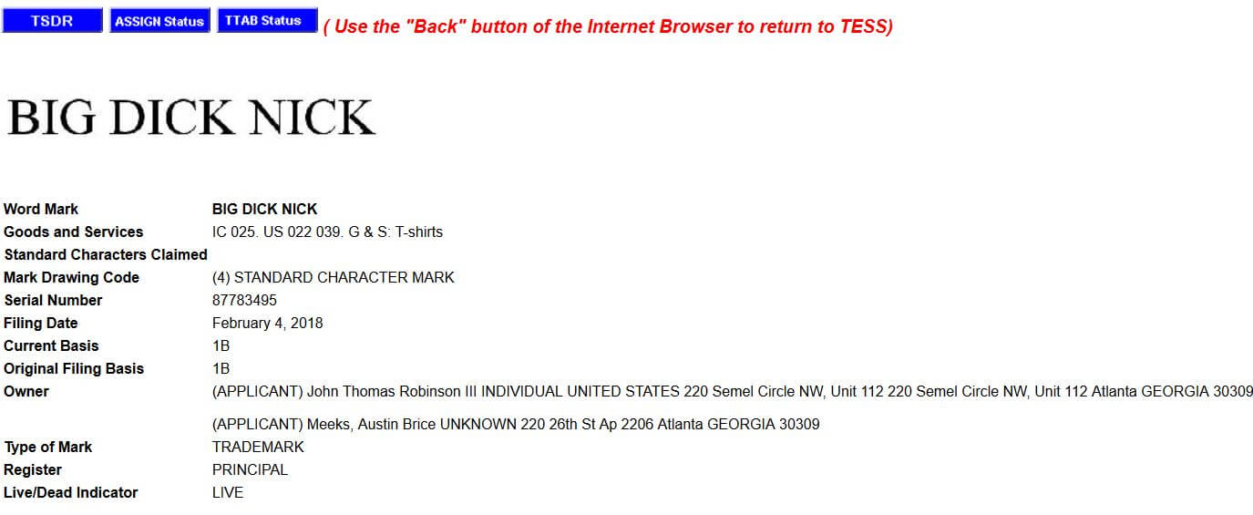 trademark application