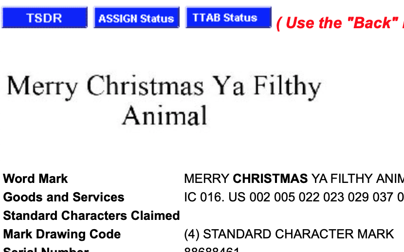 Merry Christmas Ya Filthy Animal Merry Christmas Ya Filthy Animal