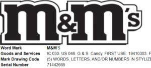 M&M’s